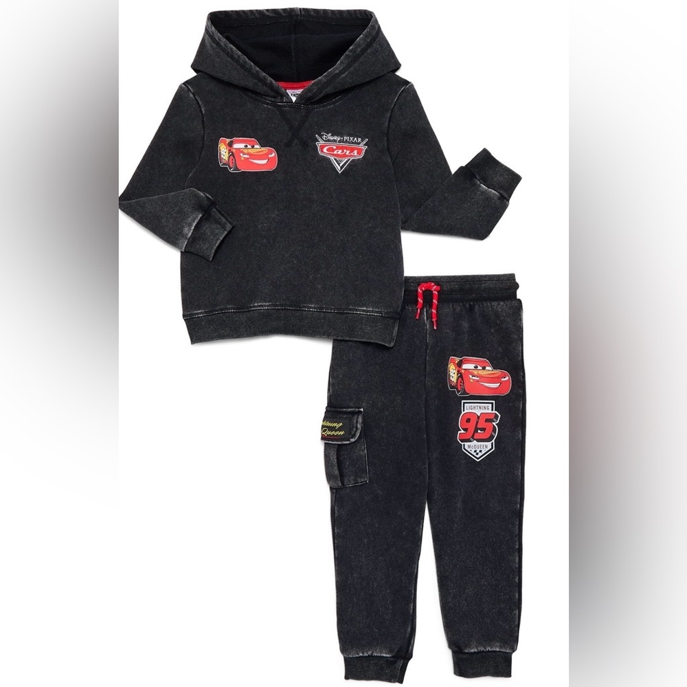 Disney Pixar Cars Black Sweatshirt and Joggers Set
